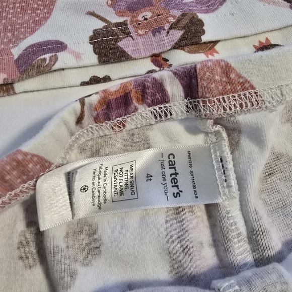 Just One You by Carter’s 4T Princesses and Horses 4-Piece Print Pajama Set - Picture 6 of 13